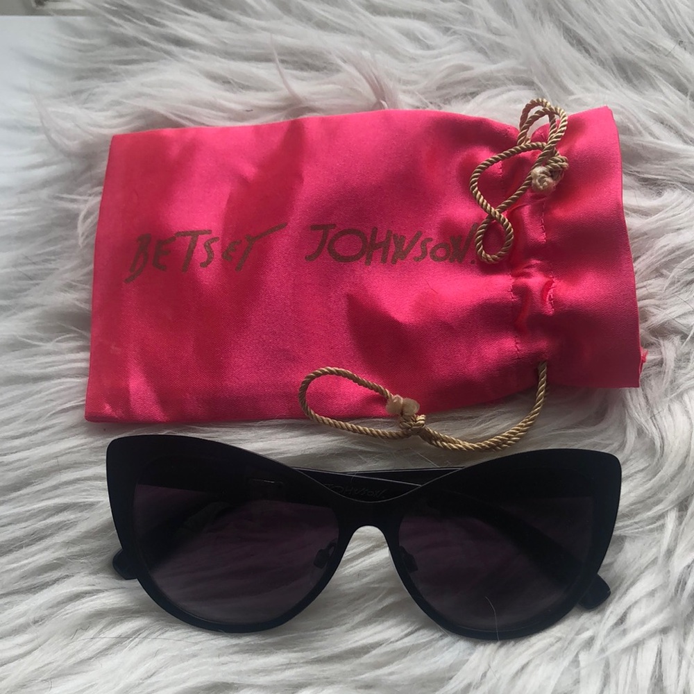 Betsey Johnson Black Sunglasses